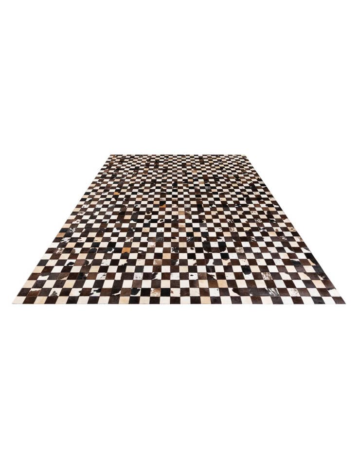 Detail image of 8' x 9' 10 Cowhide Stocks Rug