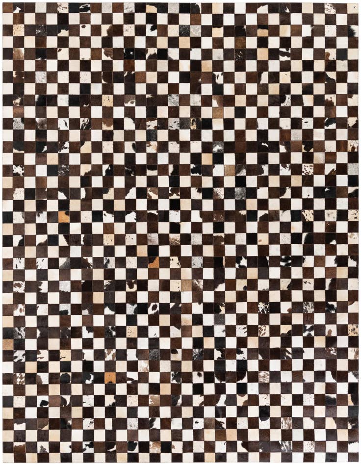 Detail image of 8' x 9' 10 Cowhide Stocks Rug