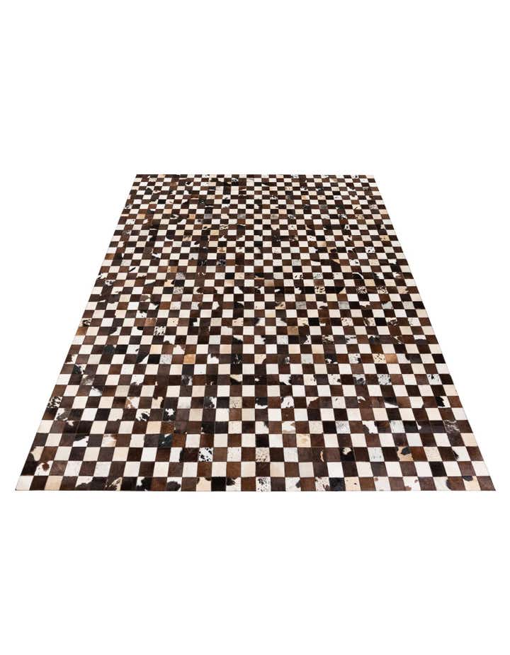 7' 11 x 9' 10 Cowhide Stocks Rug