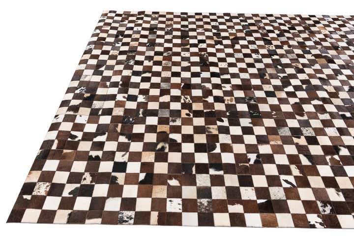 7' 11 x 9' 10 Cowhide Stocks Rug