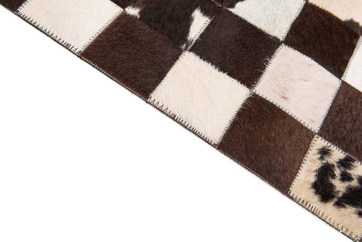 Detail image of 7' 11 x 9' 10 Cowhide Stocks Rug