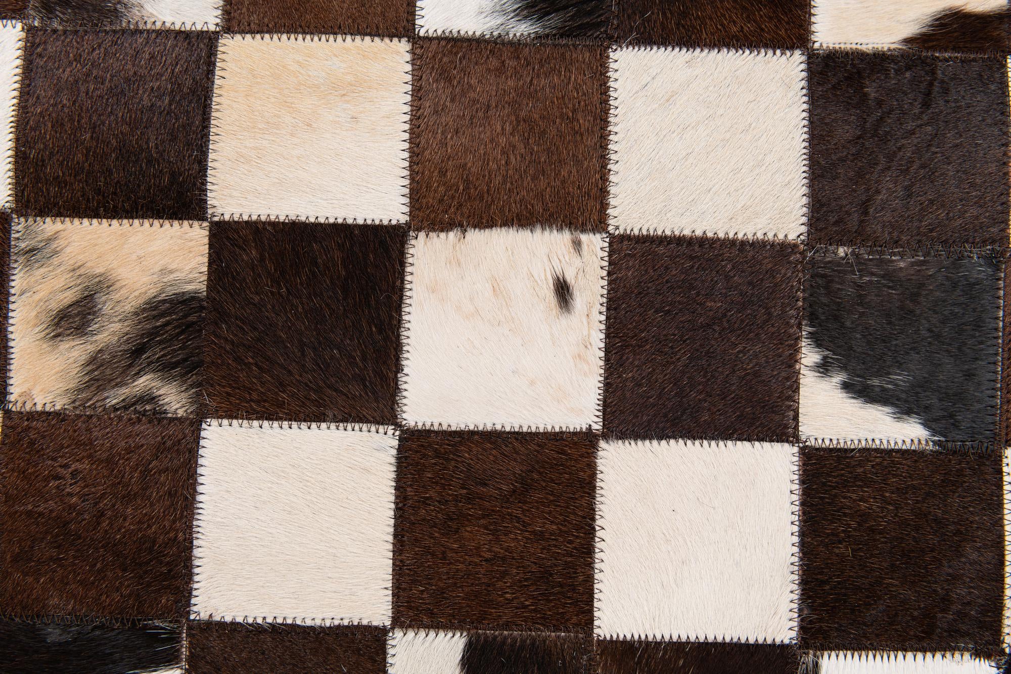 7' 11 x 9' 10 Cowhide Stocks Rug