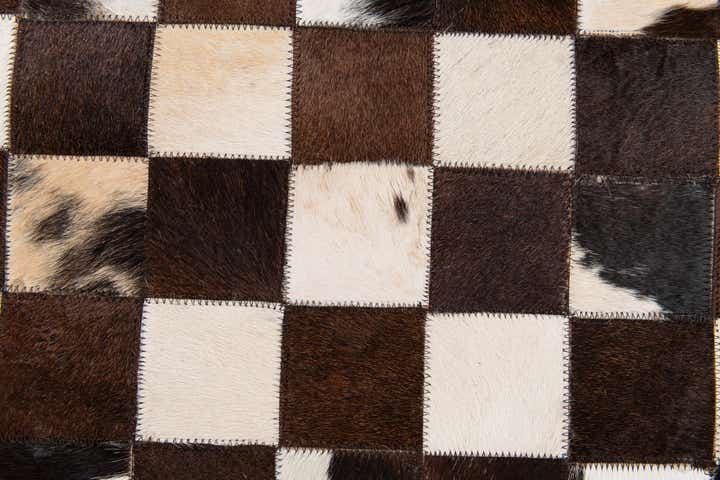 7' 11 x 9' 10 Cowhide Stocks Rug