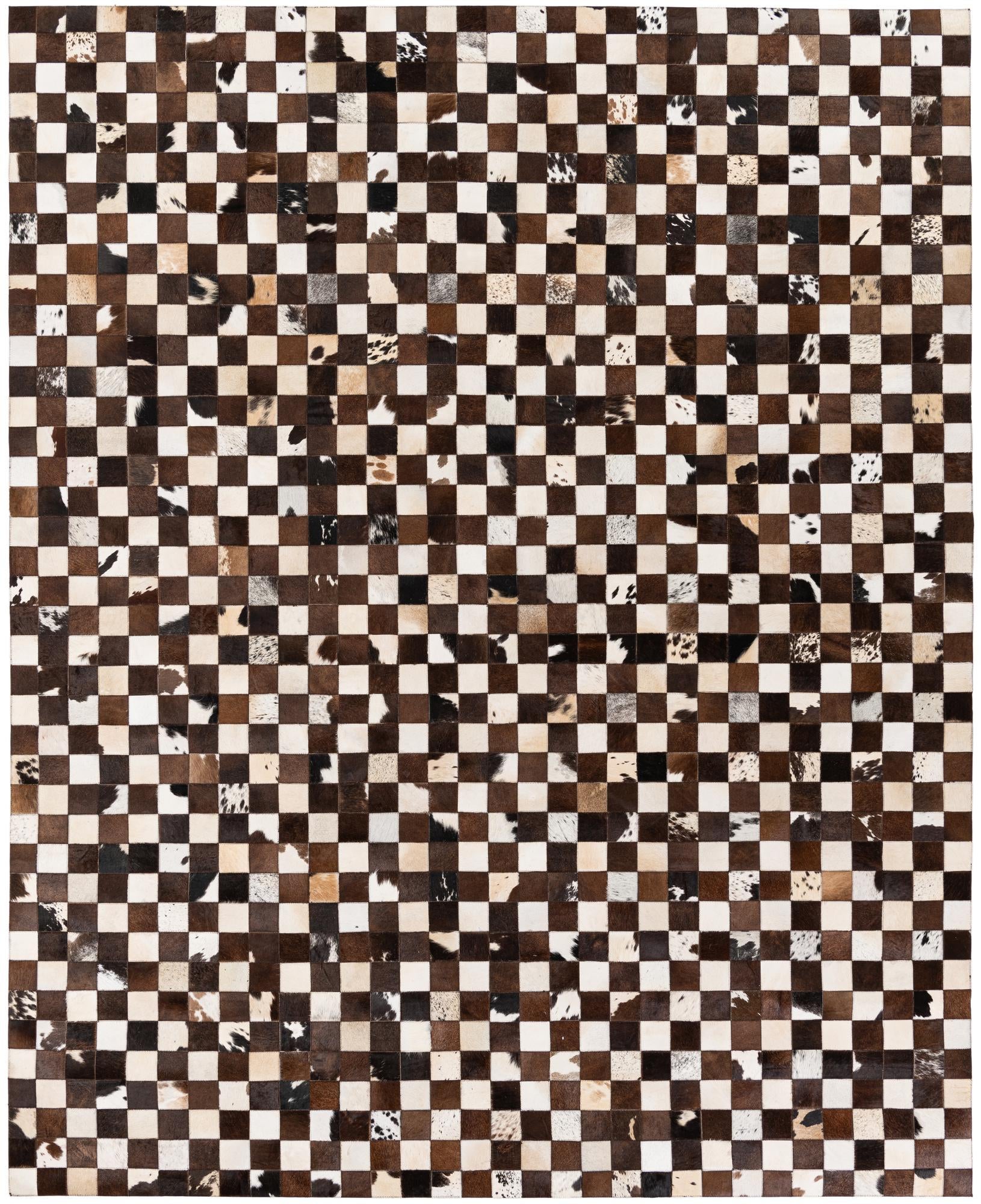 7' 11 x 9' 10 Cowhide Stocks Rug