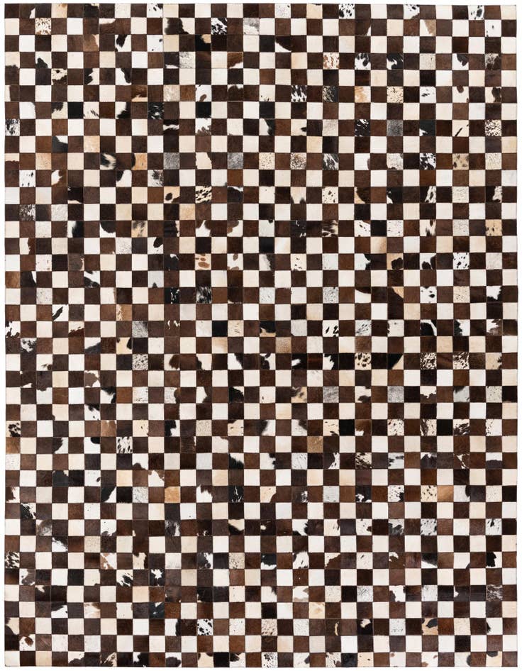 Detail image of 7' 11 x 9' 10 Cowhide Stocks Rug