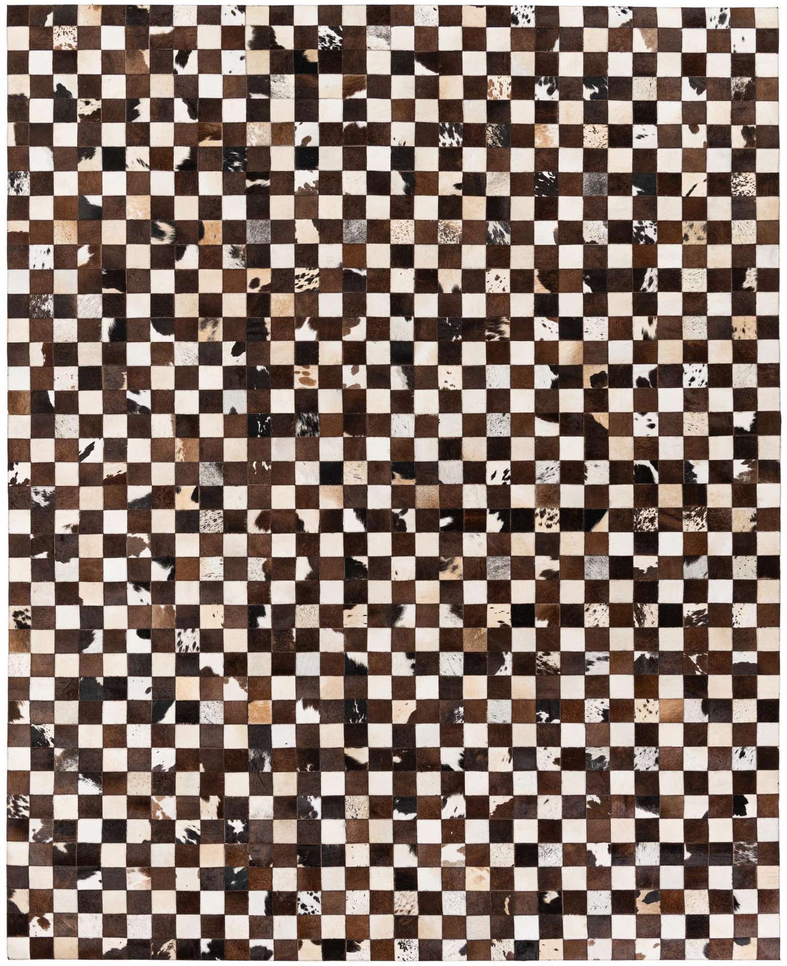 7' 11 x 9' 10 Cowhide Stocks Rug