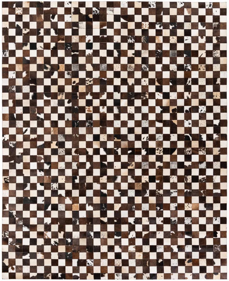 Detail image of 7' 11 x 9' 10 Cowhide Stocks Rug
