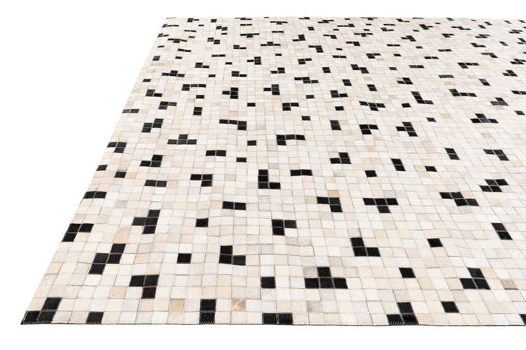 Detail image of 8' x 9' 11 Cowhide Stocks Rug