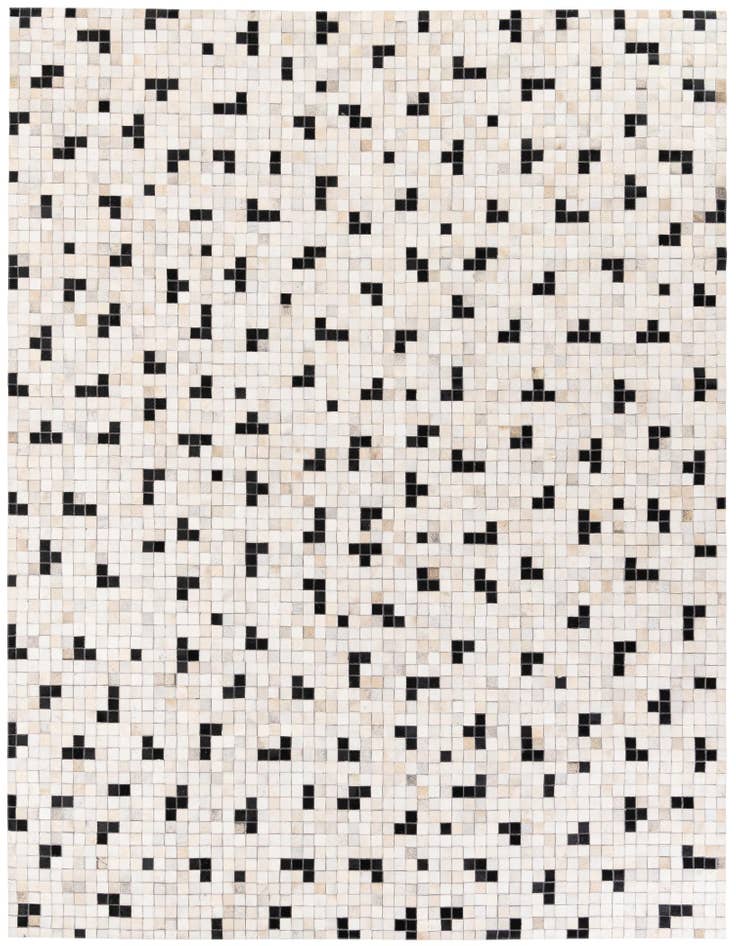 Detail image of 8' 1 x 9' 10 Cowhide Stocks Rug