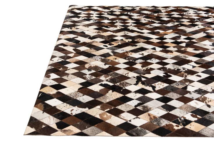 Detail image of 8' 1 x 10' 2 Cowhide Stocks Rug