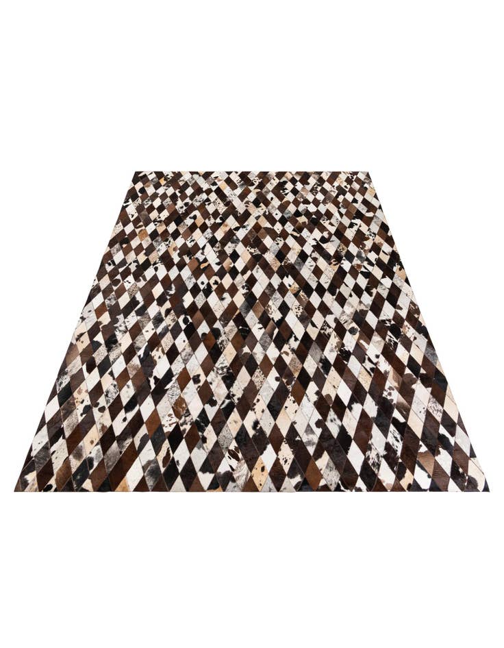 Detail image of 8' 1 x 10' 2 Cowhide Stocks Rug