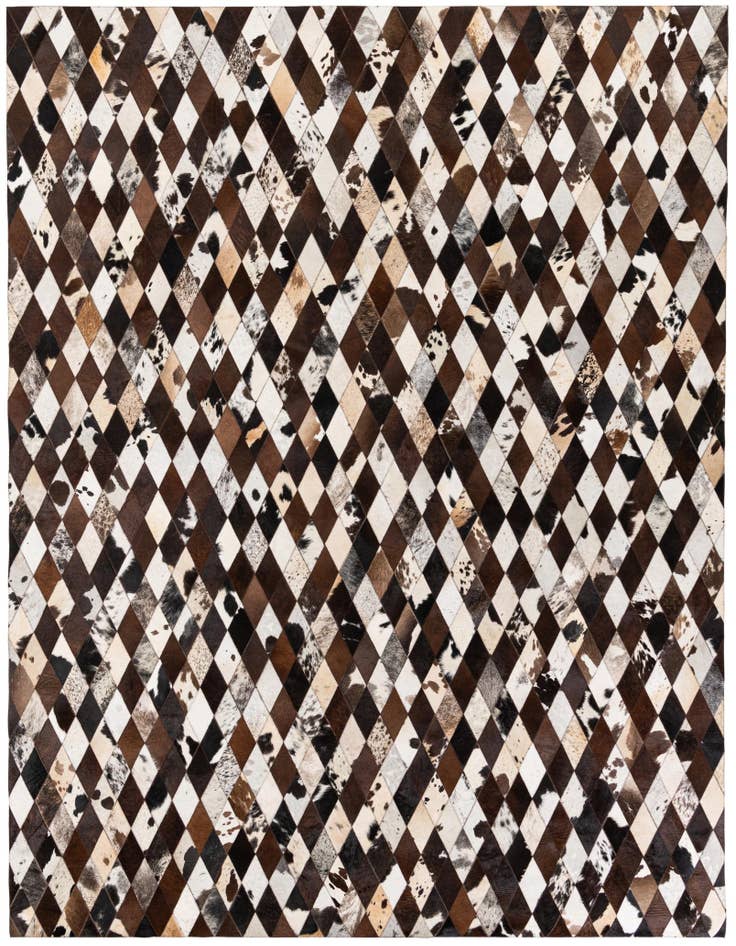 Detail image of 8' 1 x 10' 2 Cowhide Stocks Rug