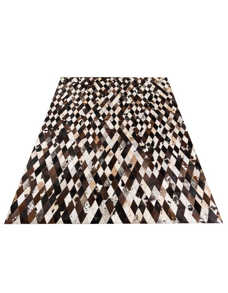Detail image of 8' 1 x 10' 1 Cowhide Stocks Rug