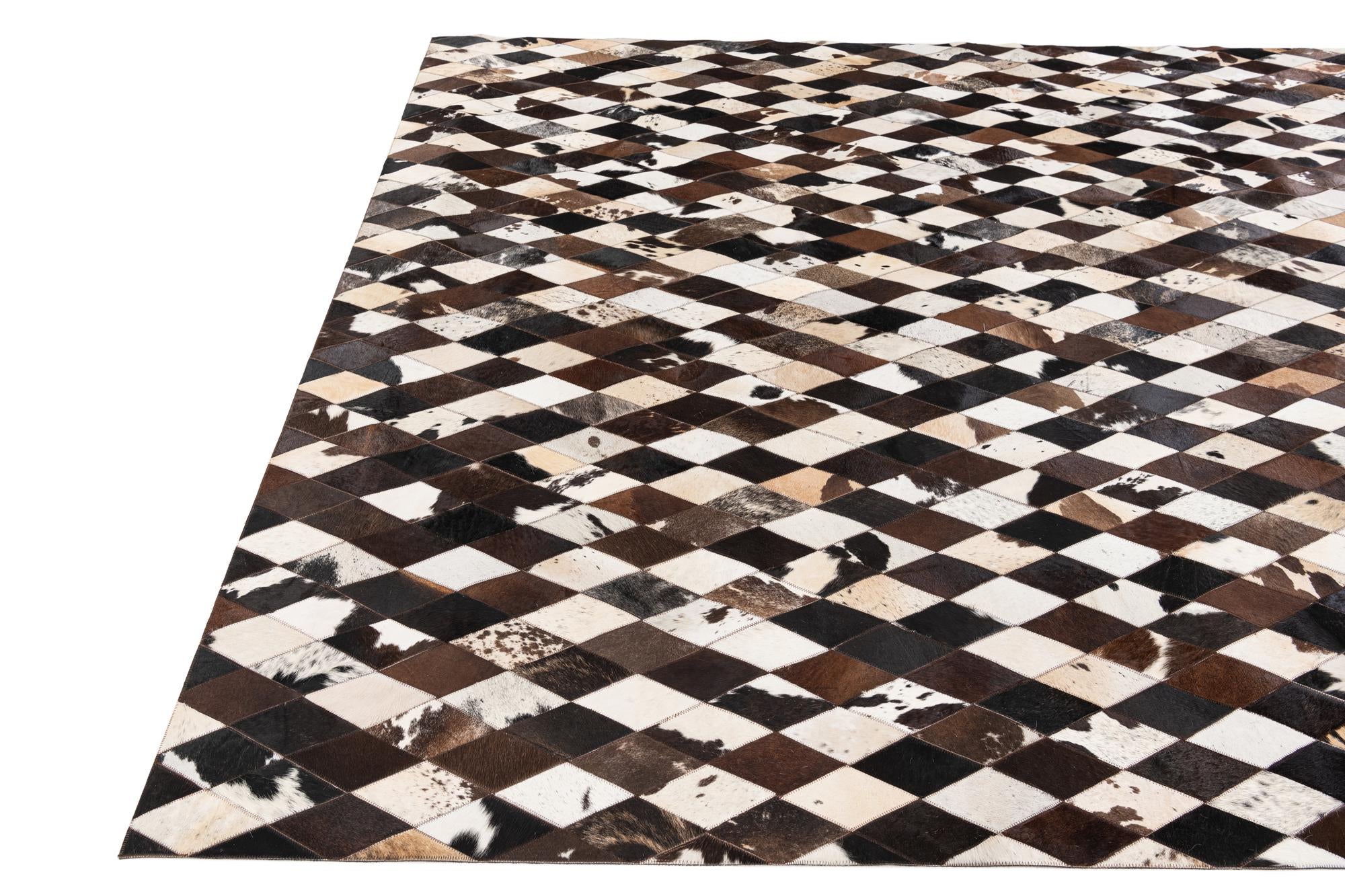 8' 1 x 10' 1 Cowhide Stocks Rug