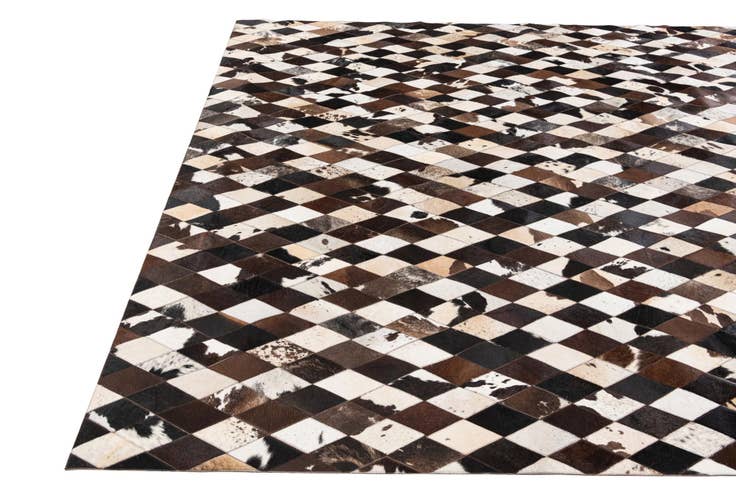 Detail image of 8' 1 x 10' 1 Cowhide Stocks Rug
