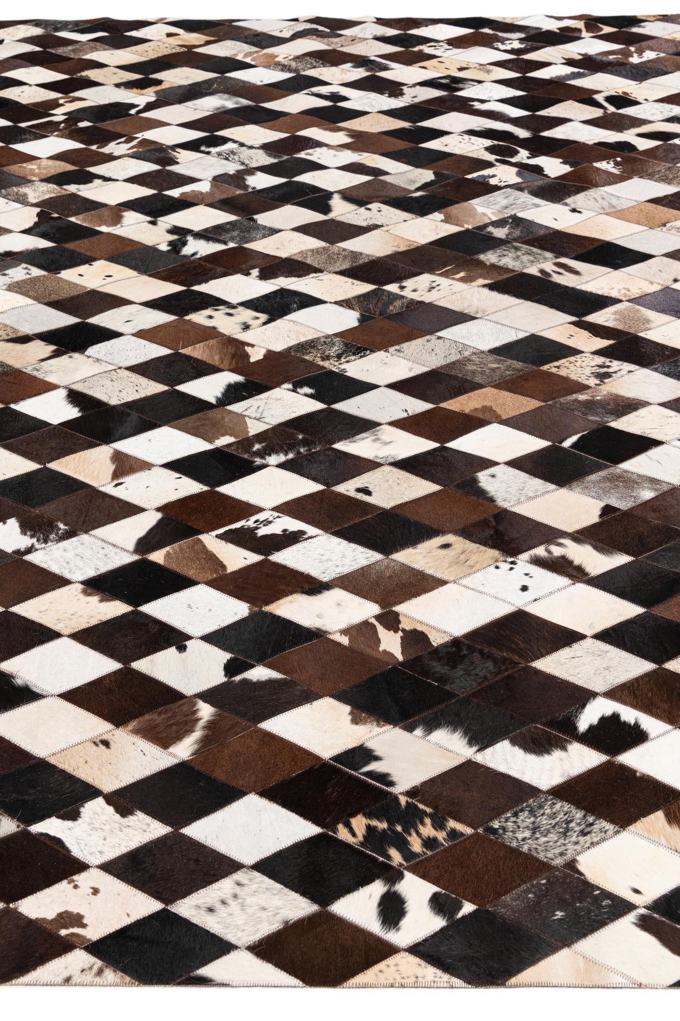 8' 1 x 10' 1 Cowhide Stocks Rug