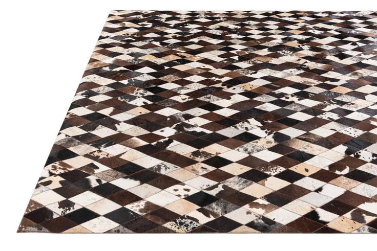 Detail image of 8' 2 x 10' 2 Cowhide Stocks Rug