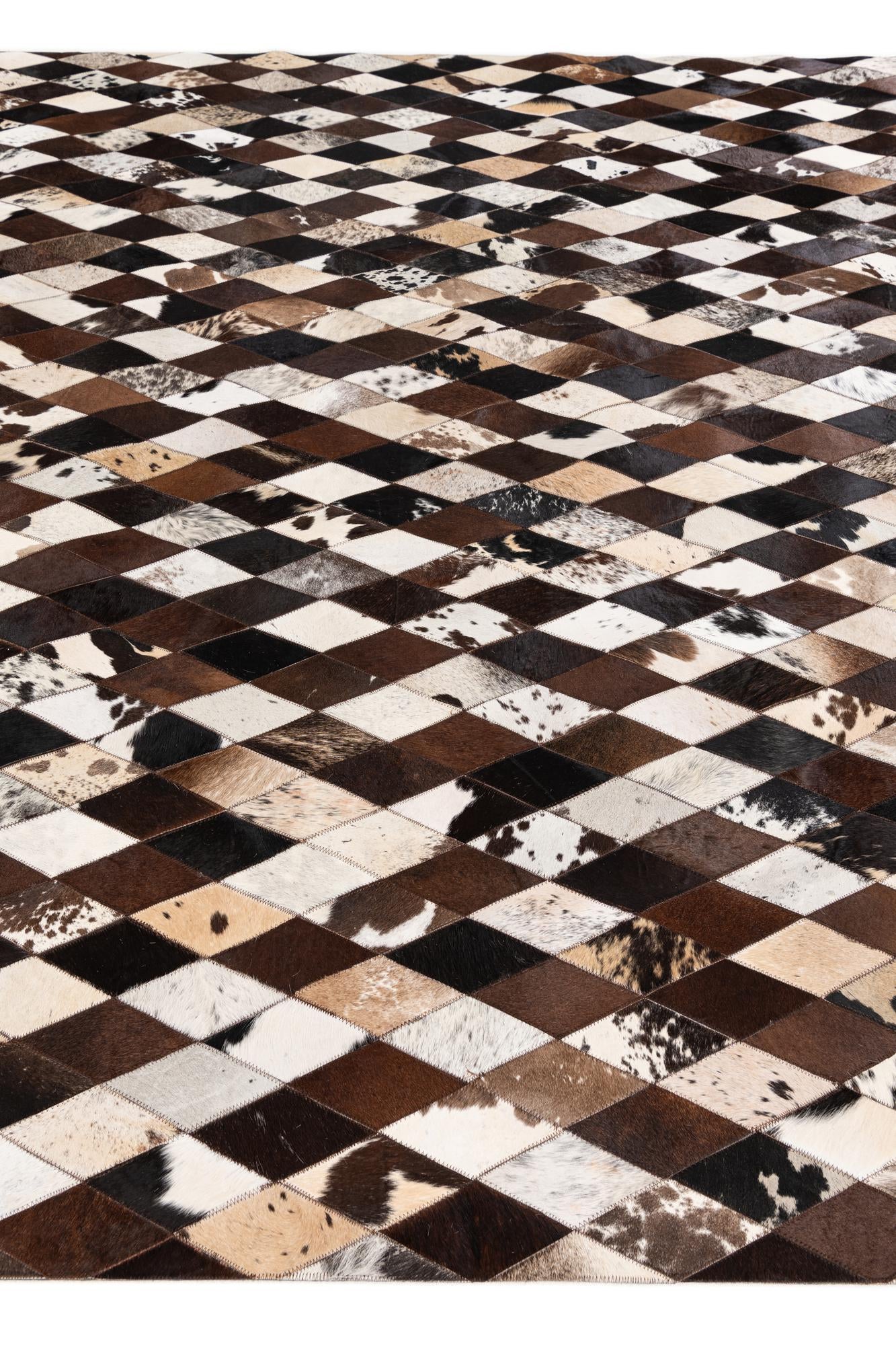 8' 2 x 10' 2 Cowhide Stocks Rug