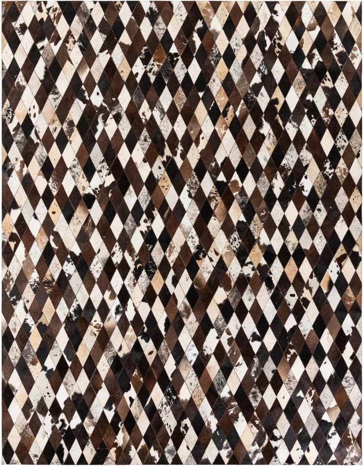 Detail image of 8' 2 x 10' 2 Cowhide Stocks Rug