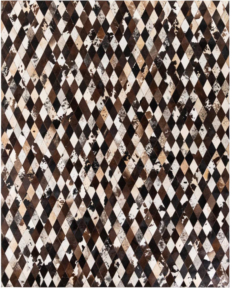 Detail image of 8' 2 x 10' 2 Cowhide Stocks Rug