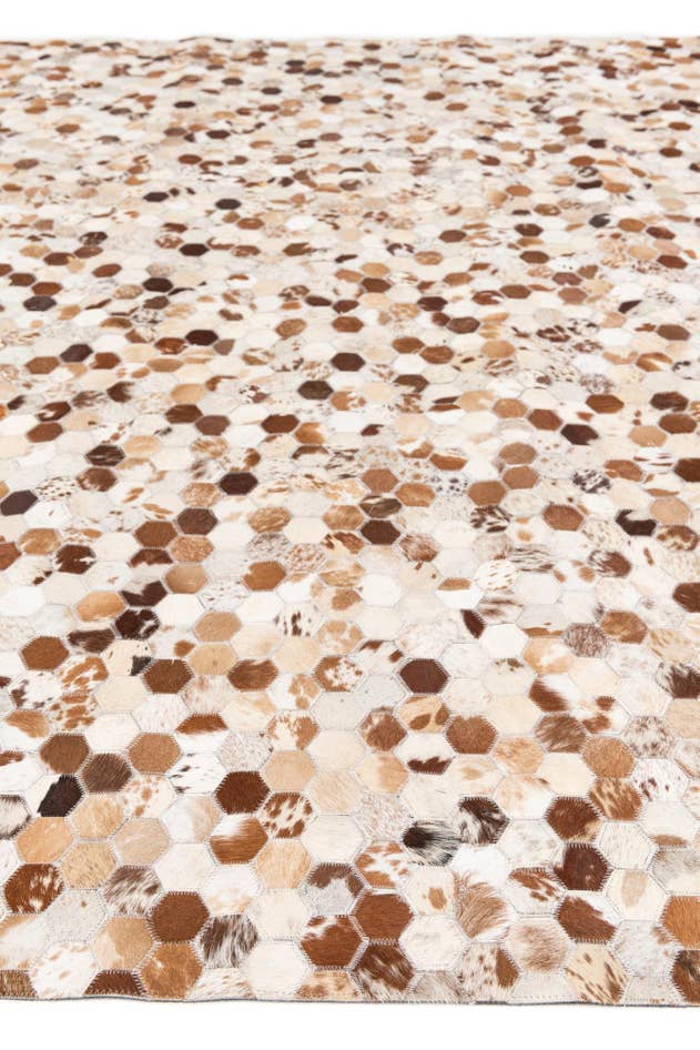 Detail image of 8' 1 x 9' 10 Cowhide Stocks Rug