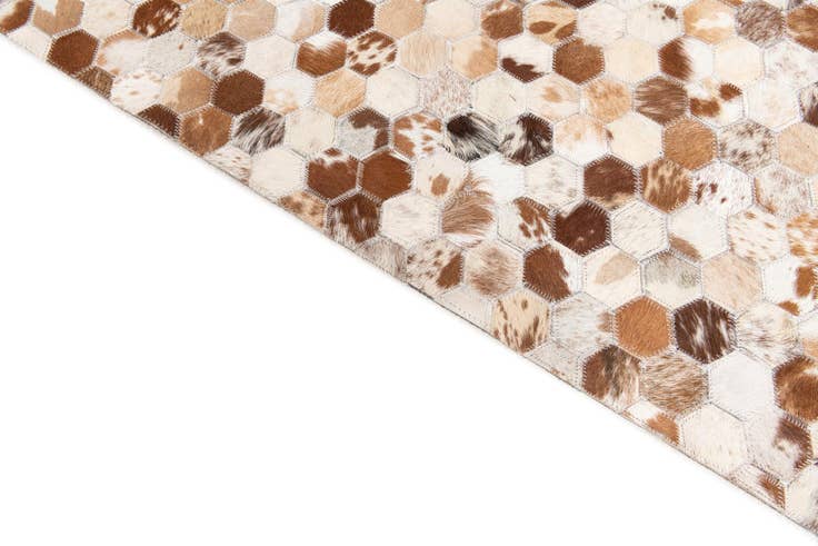 Detail image of 8' 1 x 9' 10 Cowhide Stocks Rug