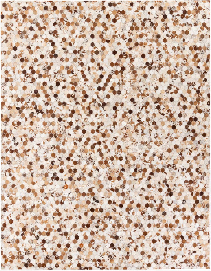 Detail image of 8' 1 x 9' 10 Cowhide Stocks Rug