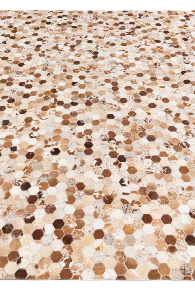 Detail image of 8' x 9' 10 Cowhide Stocks Rug