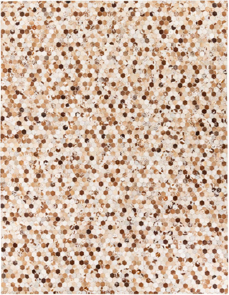 Detail image of 8' x 9' 10 Cowhide Stocks Rug
