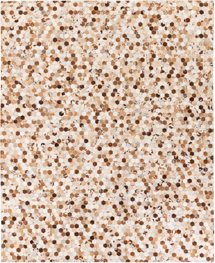 Detail image of 8' x 9' 10 Cowhide Stocks Rug