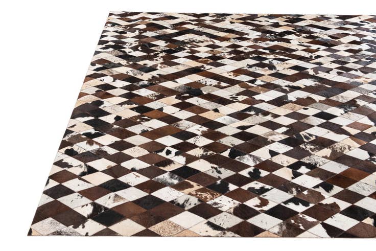 Detail image of 8' 1 x 10' 2 Cowhide Stocks Rug