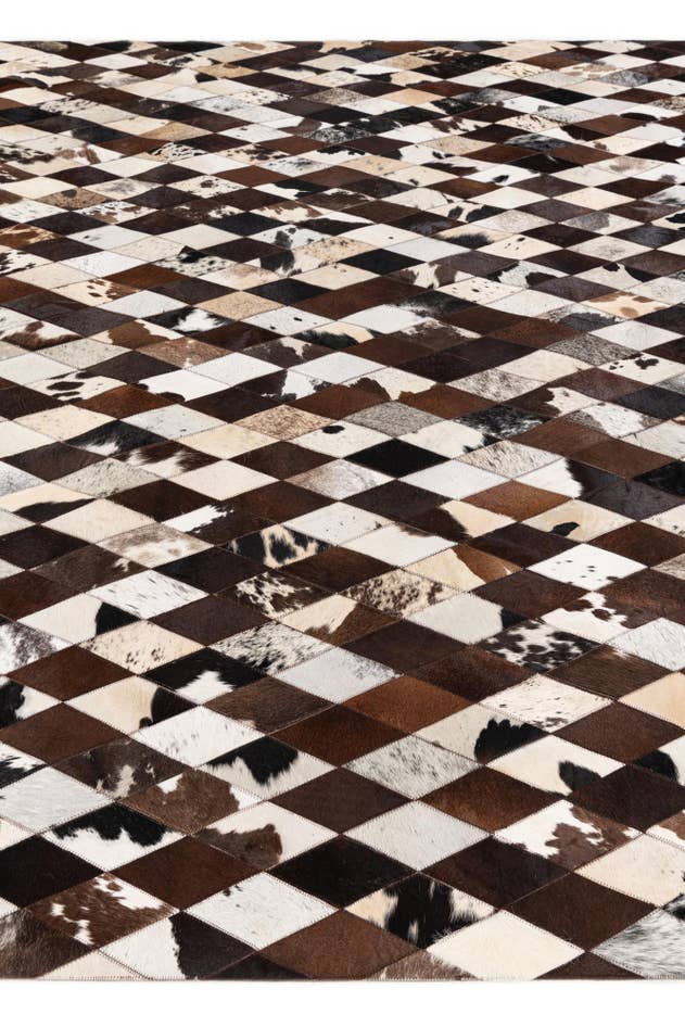 Detail image of 8' 1 x 10' 2 Cowhide Stocks Rug