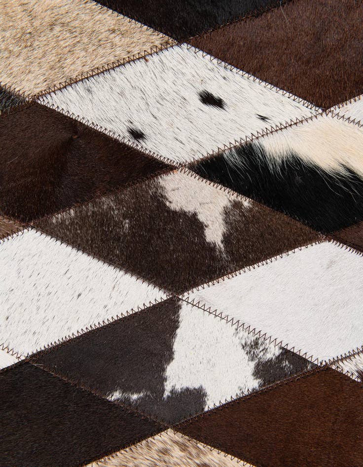 Detail image of 8' 1 x 10' 2 Cowhide Stocks Rug