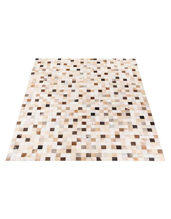 7' 11 x 9' 8 Cowhide Stocks Rug