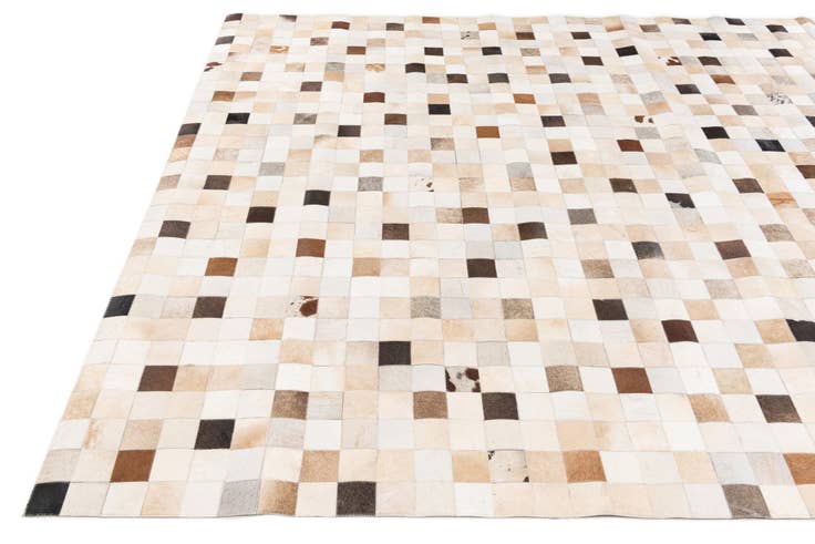 Detail image of 7' 11 x 9' 8 Cowhide Stocks Rug