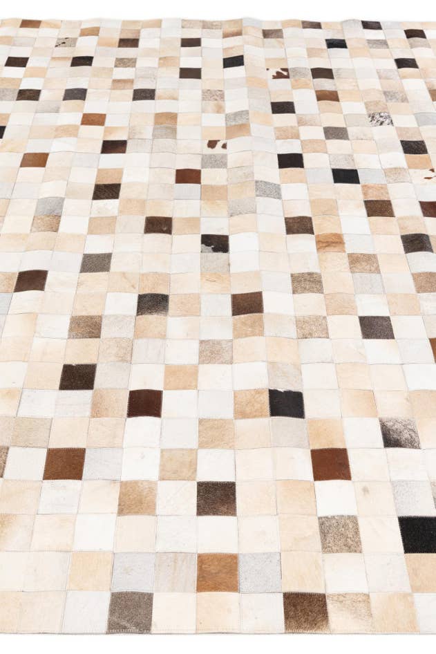 Detail image of 7' 11 x 9' 8 Cowhide Stocks Rug