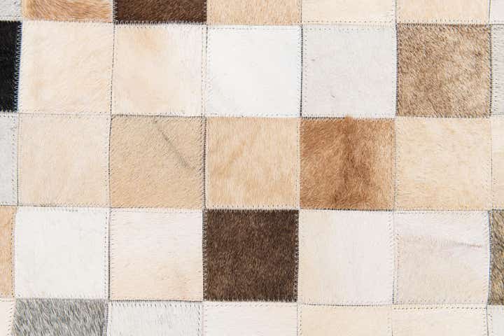 7' 11 x 9' 8 Cowhide Stocks Rug