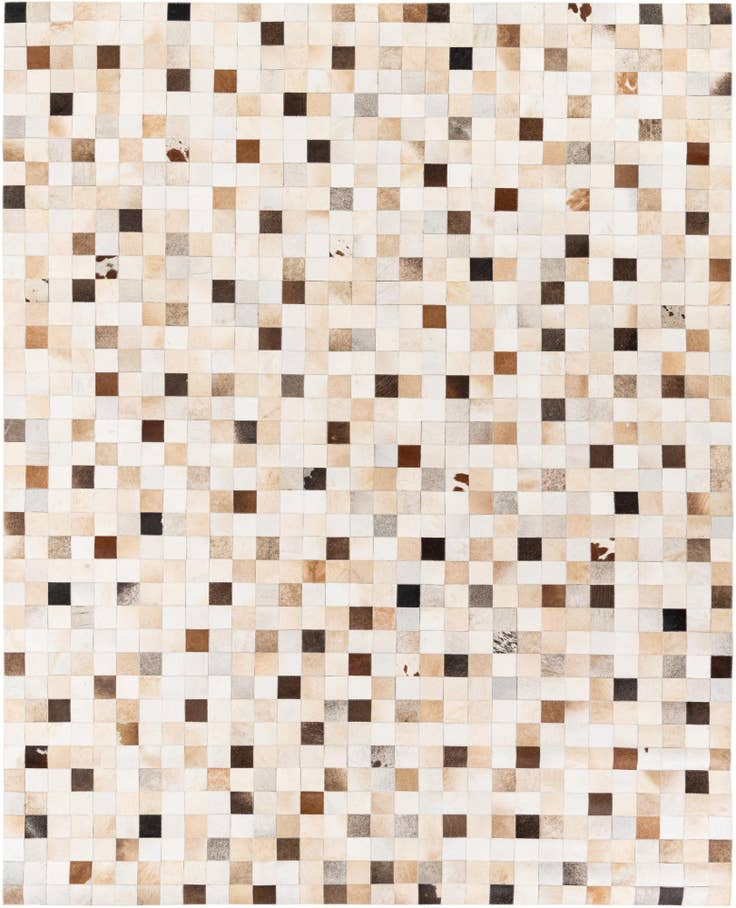 Detail image of 7' 11 x 9' 8 Cowhide Stocks Rug