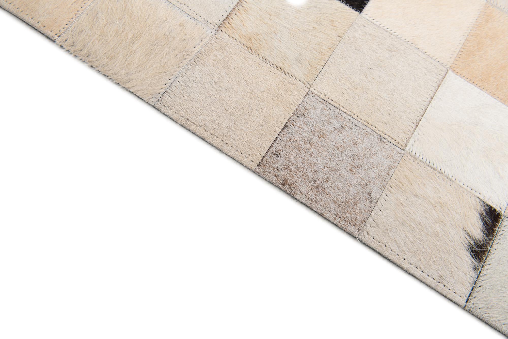 7' 11 x 9' 10 Cowhide Stocks Rug