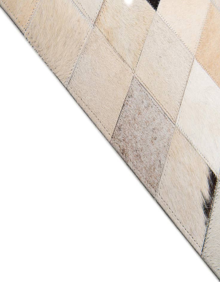 Detail image of 7' 11 x 9' 10 Cowhide Stocks Rug