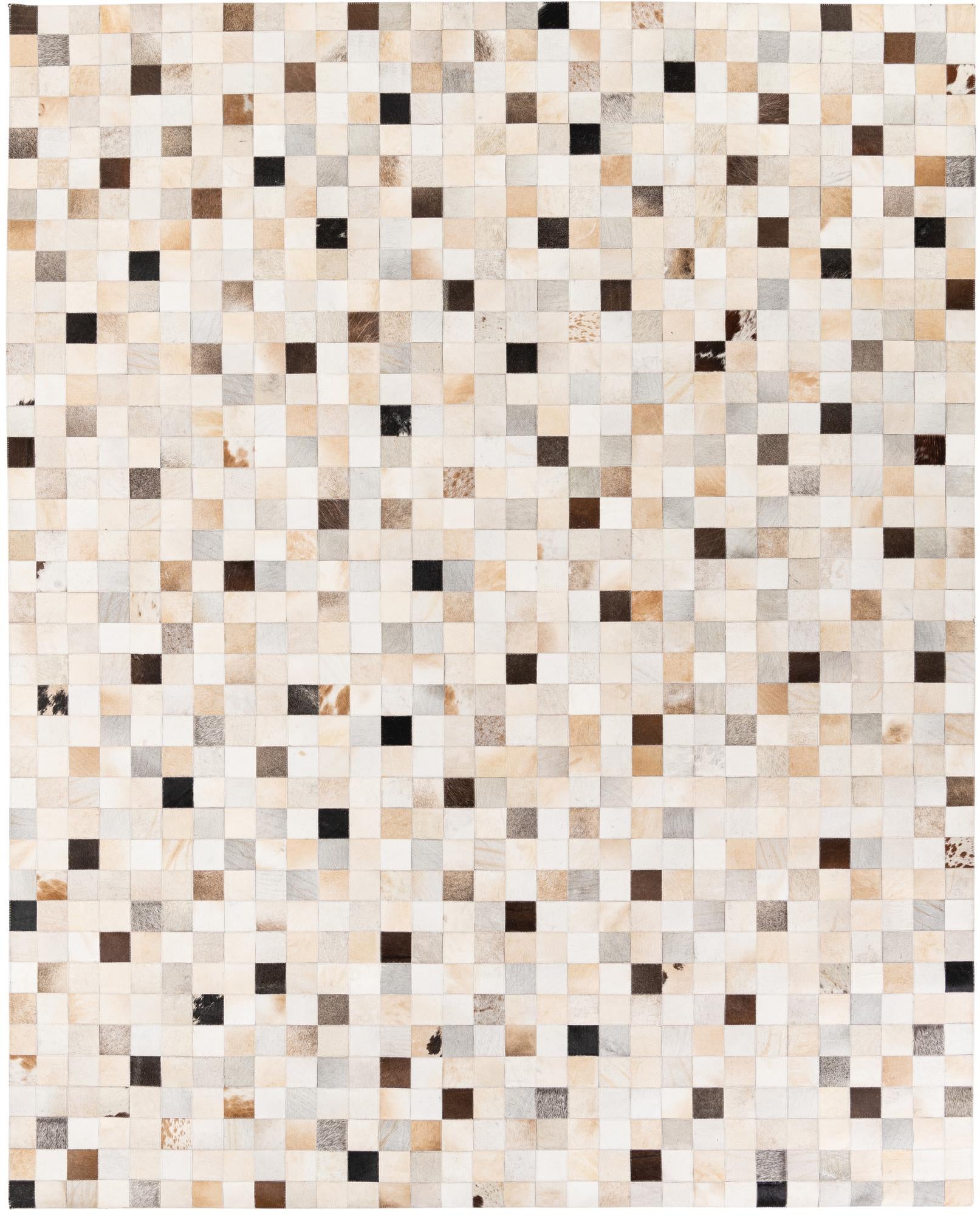 7' 11 x 9' 10 Cowhide Stocks Rug
