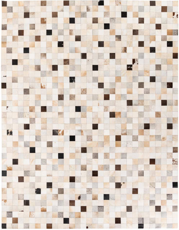 Detail image of 7' 11 x 9' 10 Cowhide Stocks Rug