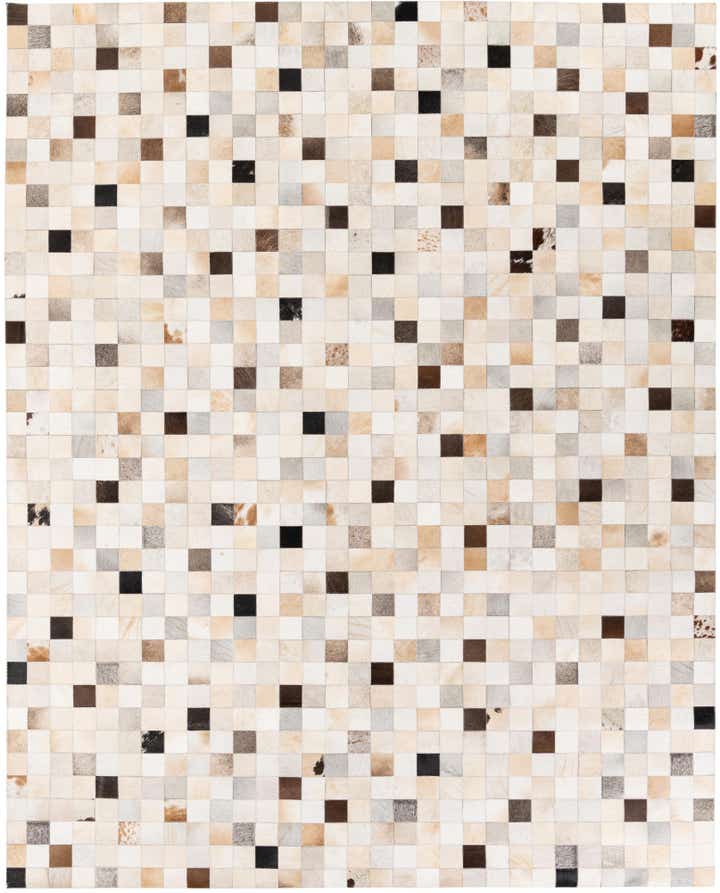 7' 11 x 9' 10 Cowhide Stocks Rug