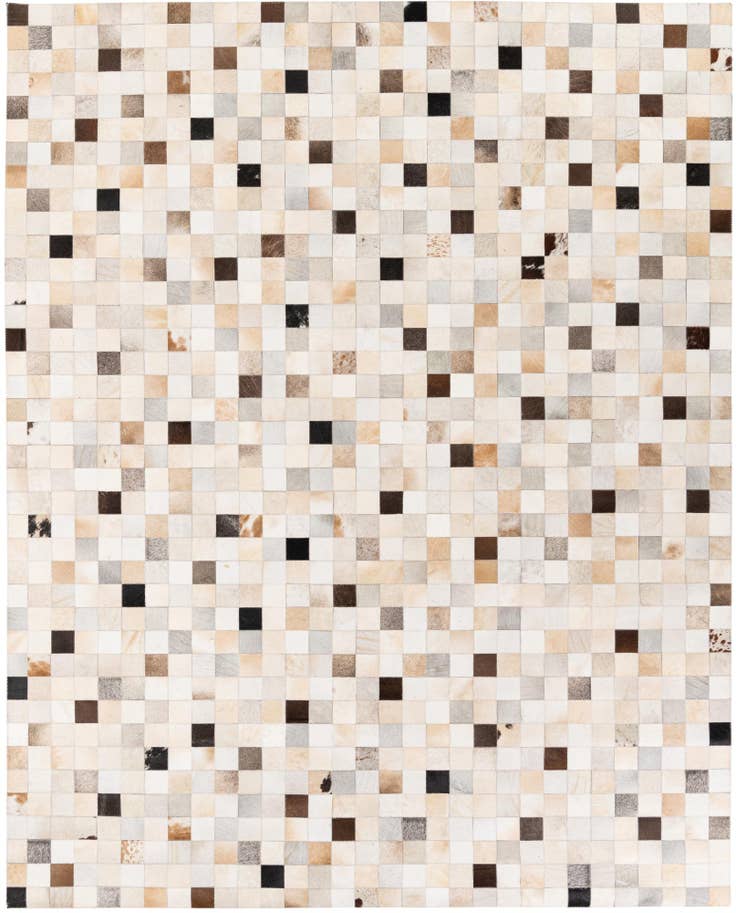 Detail image of 7' 11 x 9' 10 Cowhide Stocks Rug