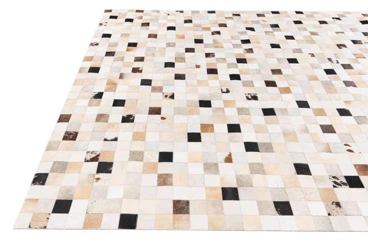 7' 11 x 9' 10 Cowhide Stocks Rug