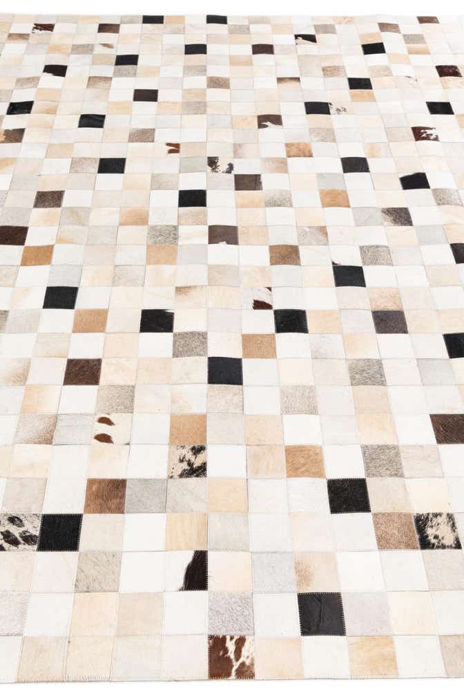 7' 11 x 9' 10 Cowhide Stocks Rug