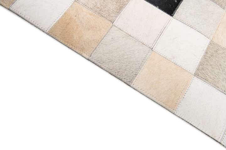 7' 11 x 9' 10 Cowhide Stocks Rug
