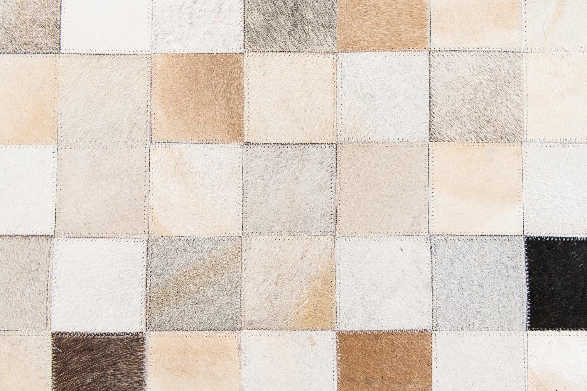 7' 11 x 9' 10 Cowhide Stocks Rug