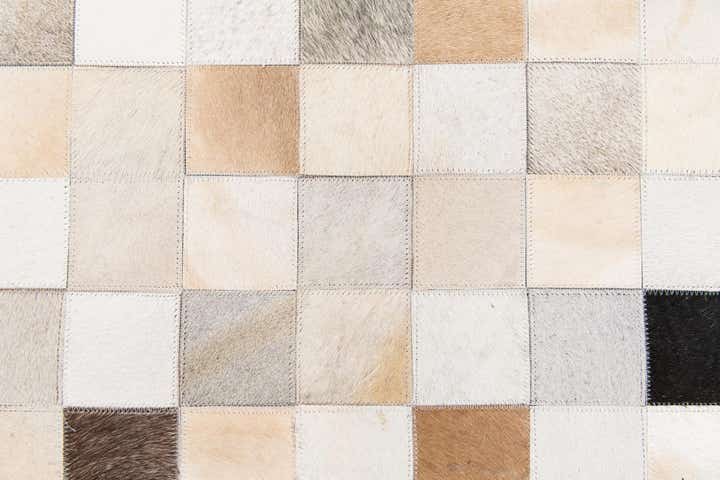 7' 11 x 9' 10 Cowhide Stocks Rug
