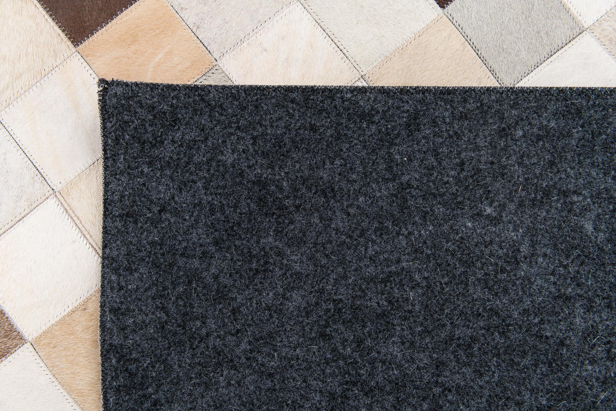 7' 11 x 9' 10 Cowhide Stocks Rug